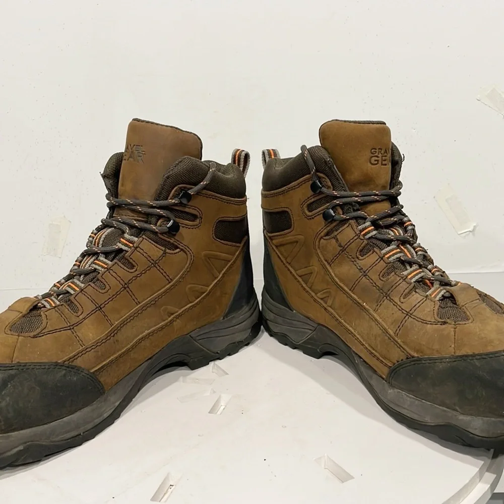 Gravel Gear Mens‎ Work Boots Steel Toe Moc Brown Sz 14M Lace Up 875850/BS-4132